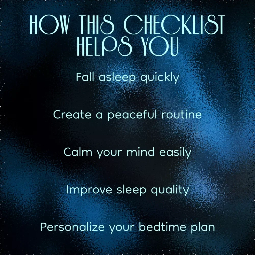 Your Nightly Success Checklist: A Practical Guide to Fall Asleep Fast