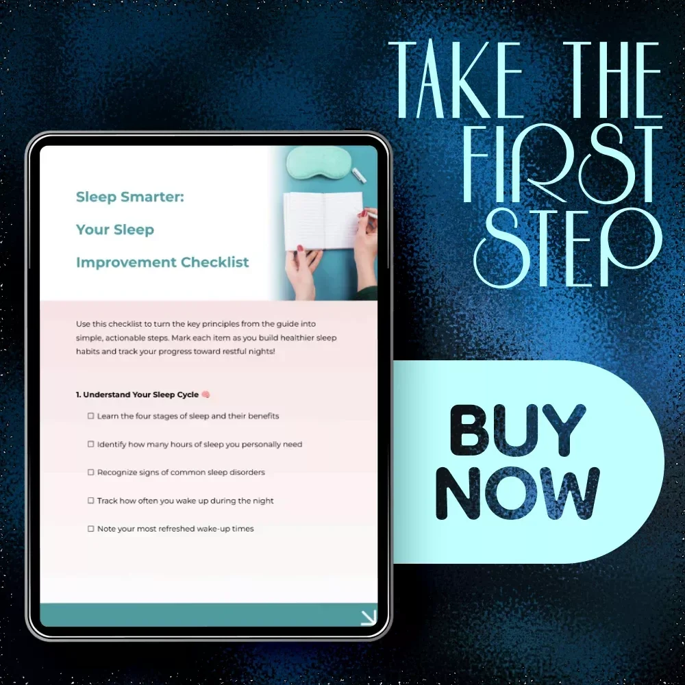 Sleep Smarter: Your Sleep Improvement Checklist | How to Improve My Sleep Habits | Printable Night Routine & Better Sleep Tracker