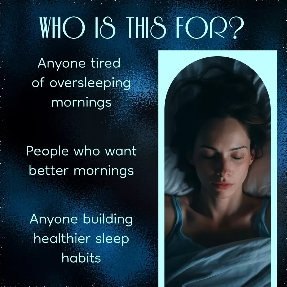 Your Oversleep-Busting Checklist – Digital Morning Reset Checklist for How to Stop Sleeping Too Much, Beat Snoozing & Wake Up Energized