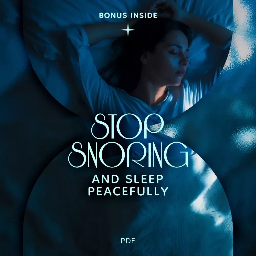 The Guide to Stop Snoring and Sleep Peacefully – Digital Download eBook, Checklist & Tips to Reduce Snoring Naturally