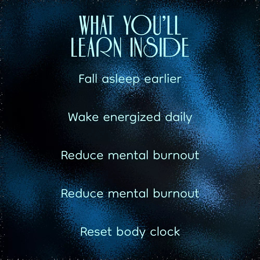 How to Stop Staying Up Late and Wake Up to a Better Life | Practical Sleep Reset Guide | Evening Routine Reset eBook | How to stop staying up late