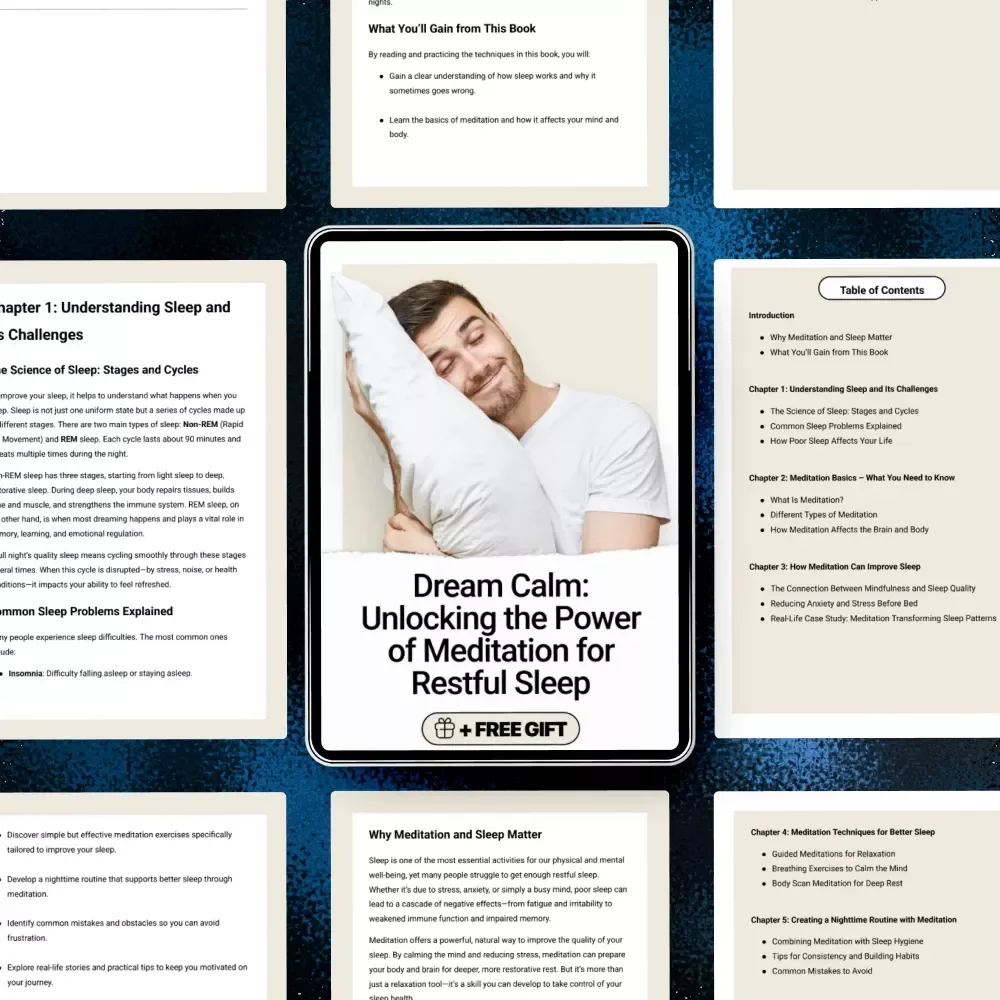 Dream Calm: Unlocking the Power of Meditation for Restful Sleep – Guided Meditation eBook, Mindfulness Techniques, Nighttime Routine for Deep Relaxation and Better Sleep
