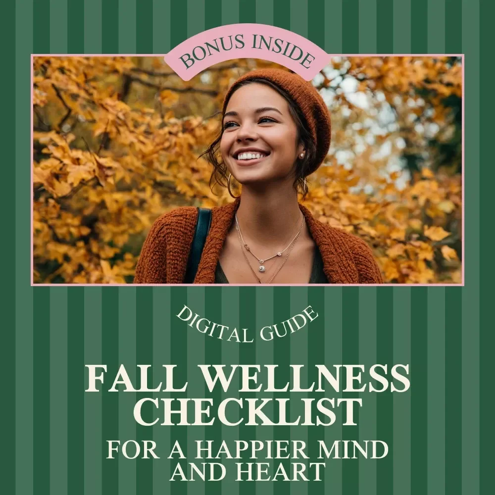 Fall Wellness Checklist for a Happier Mind and Heart - Digital Download for Mental Health Tips and Self-Care