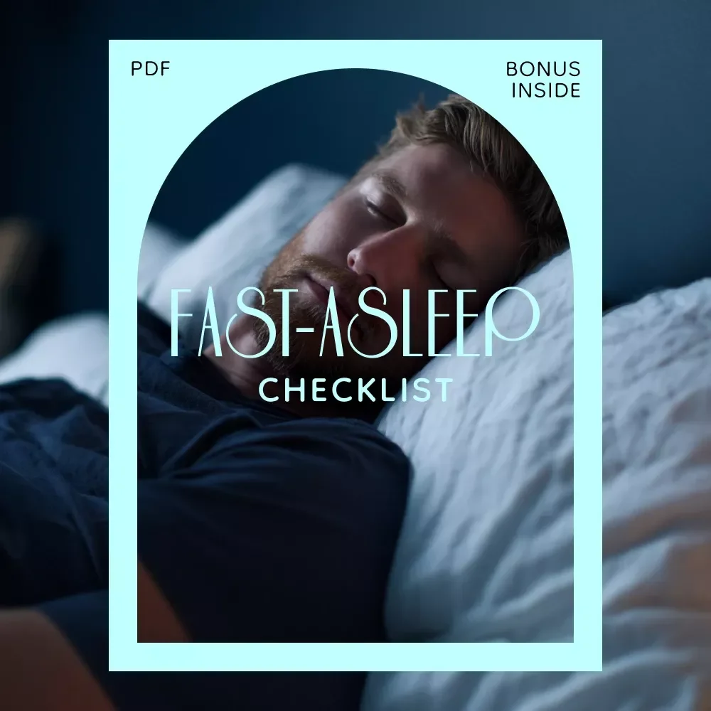 The Fast-Asleep Checklist: Fall Asleep Quickly in 15 Minutes or Less | Digital Download