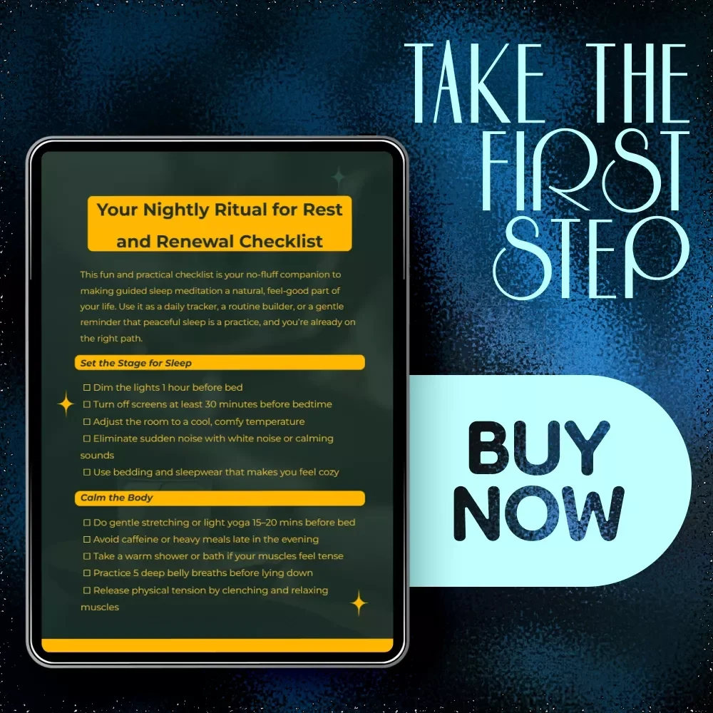 Your Nightly Ritual for Rest and Renewal Checklist: Guided Sleep Meditation for Insomnia