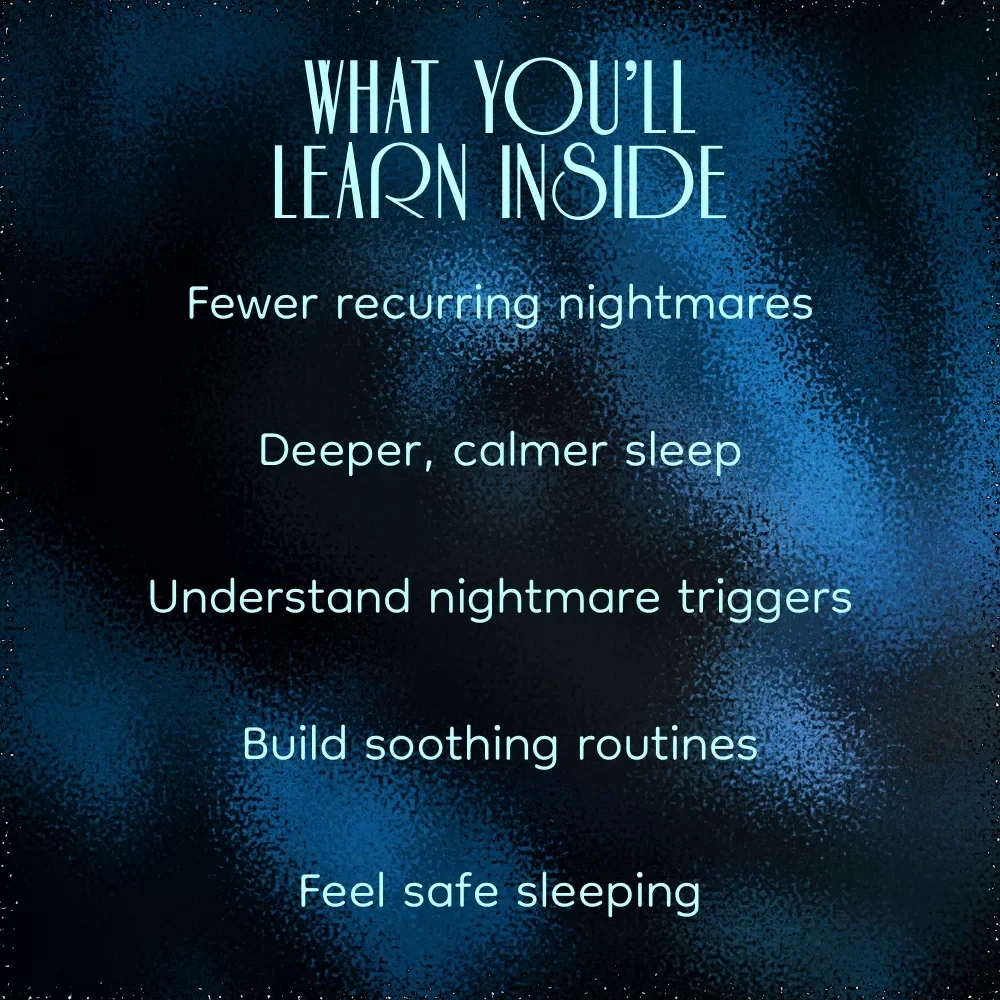 A Gentle Guide to Ending Nightmares and Sleeping in Peace – How to Stop Nightmares Adults eBook, Calm Sleep Guide, Night Anxiety Relief, Digital Download