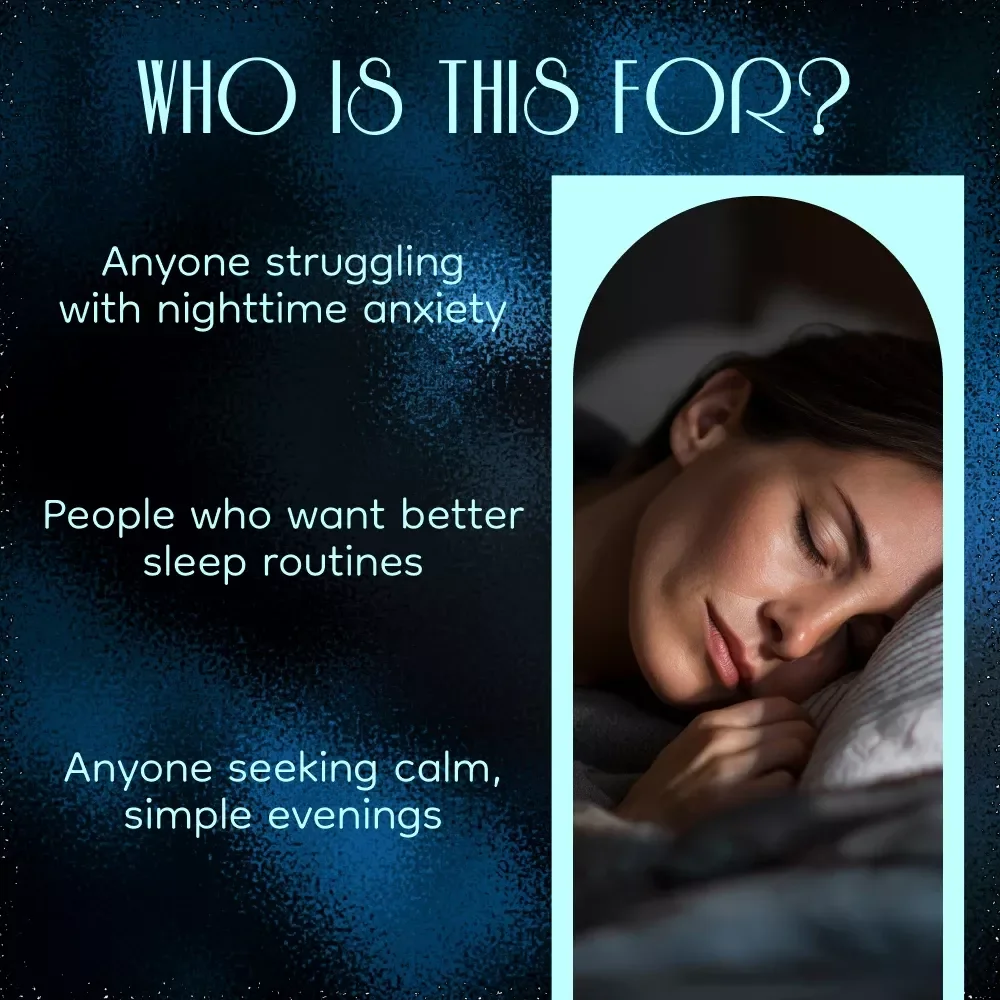 Your Nightly Path to Peace and Rest Checklist | Guided Sleep Meditation for Anxiety | Printable Evening Routine, Calming Sleep Guide, Digital Download