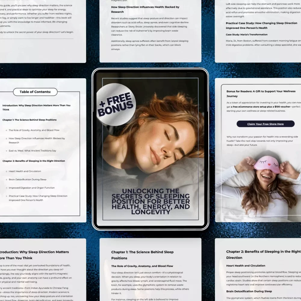 Unlocking the Secrets of Sleeping Position for Better Health, Energy, and Longevity - eBook on How to Sleep Direction