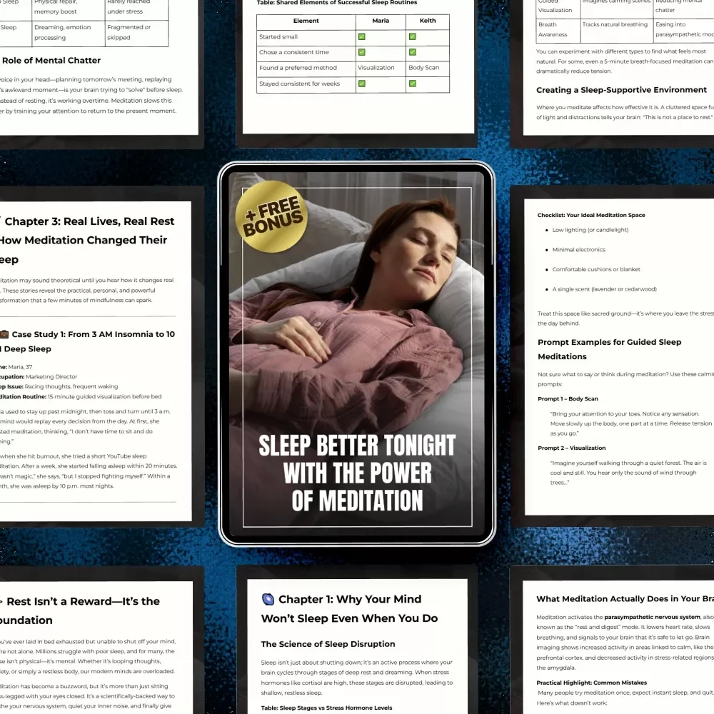 Sleep Better Tonight with the Power of Meditation | Digital Guide for Meditation and Sleep, Calm Mind, Deeper Rest, Bedtime Routine