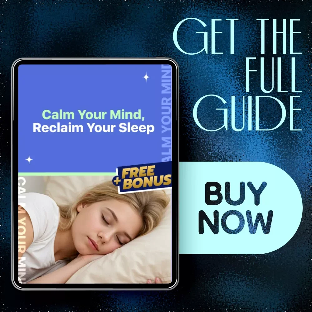 Calm Your Mind, Reclaim Your Sleep — Ultimate Guide on How to Relax and Sleep When Stressed, Digital Download eBook, Checklist for Better Sleep
