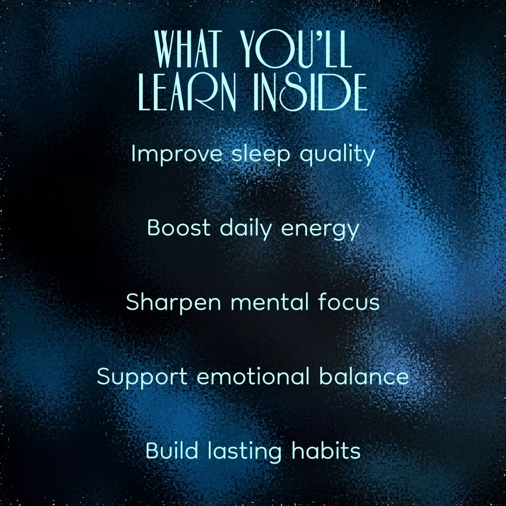 How a Good Night’s Sleep Transforms Your Health, Productivity, and Well-Being | eBook Guide to Better Rest, Focus & Balance