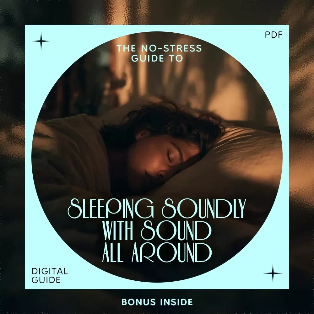 The No-Stress Guide to Sleeping Soundly with Sound All Around – eBook for How to Sleep with Noise, Sound Masking, and Sleep-Friendly Bedroom Hacks