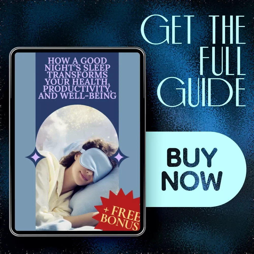 How a Good Night’s Sleep Transforms Your Health, Productivity, and Well-Being | eBook Guide to Better Rest, Focus & Balance