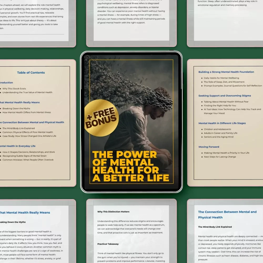 The Power of Mental Health for a Better Life – Ebook Guide on Why Is Mental Health Important, Mindset, Wellbeing & Personal Growth
