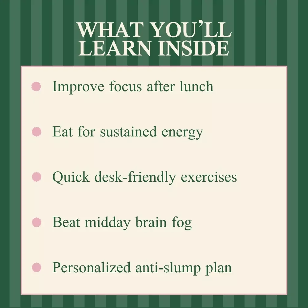 Unlock Your Energy and Avoid Afternoon Fatigue: Your Essential Guide to Beating the 2 PM Slump