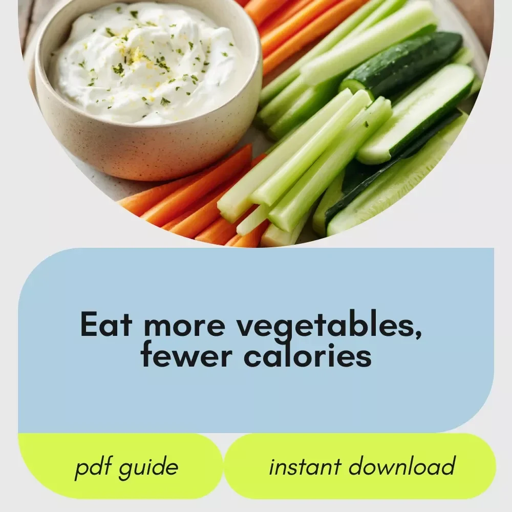 Your Friendly Guide to Low-Calorie Vegetables | Easy Eating Guide for low calorie vegetables, Volume Eating, Healthy Lifestyle Digital Download