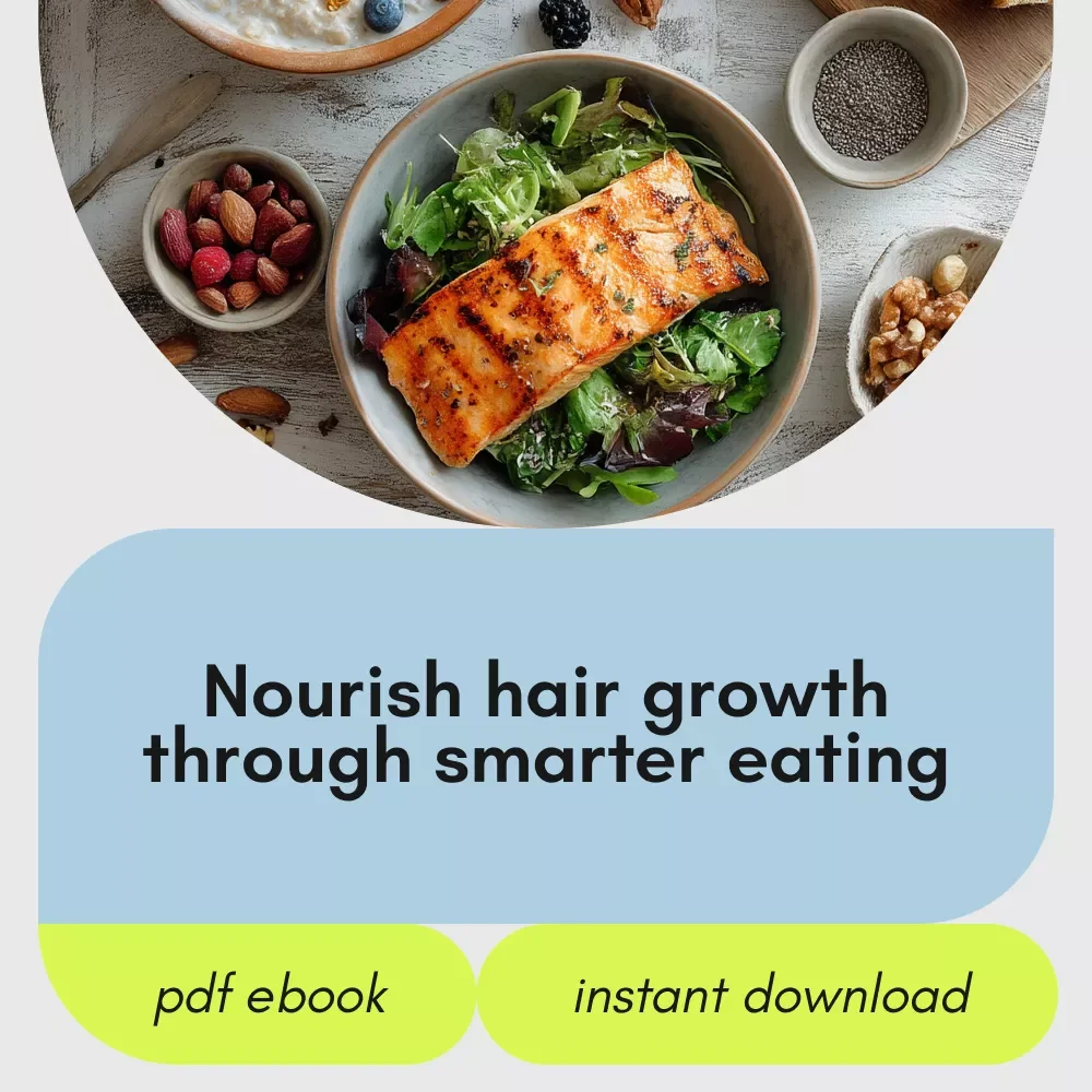 The Guide to Foods for Healthy, Radiant Hair – Nutrition-Based eBook for Stronger, Shinier Hair Growth