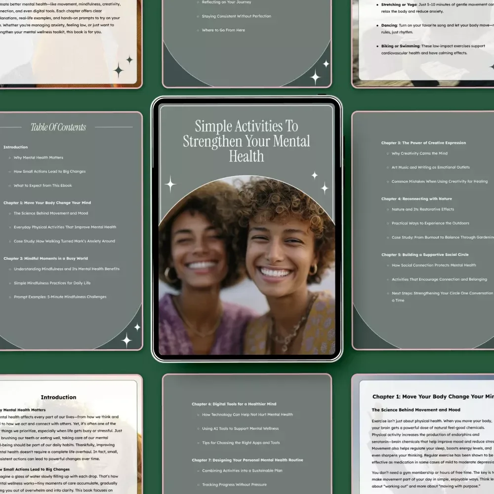 Simple Activities to Strengthen Your Mental Health: A Practical eBook Guide to Boost Your Well-Being
