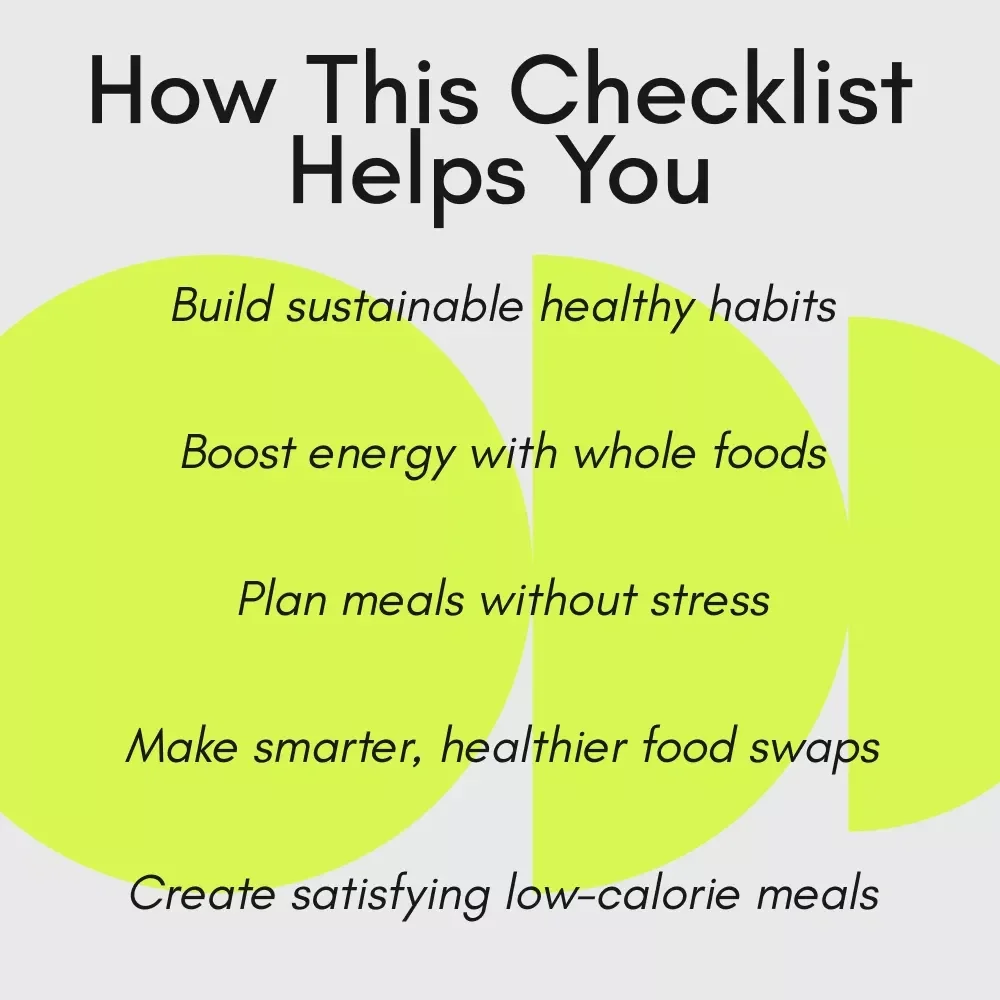 The Eat Light, Live Bright Checklist: Your Ultimate Guide to Low-Calorie Meals and Healthy Living
