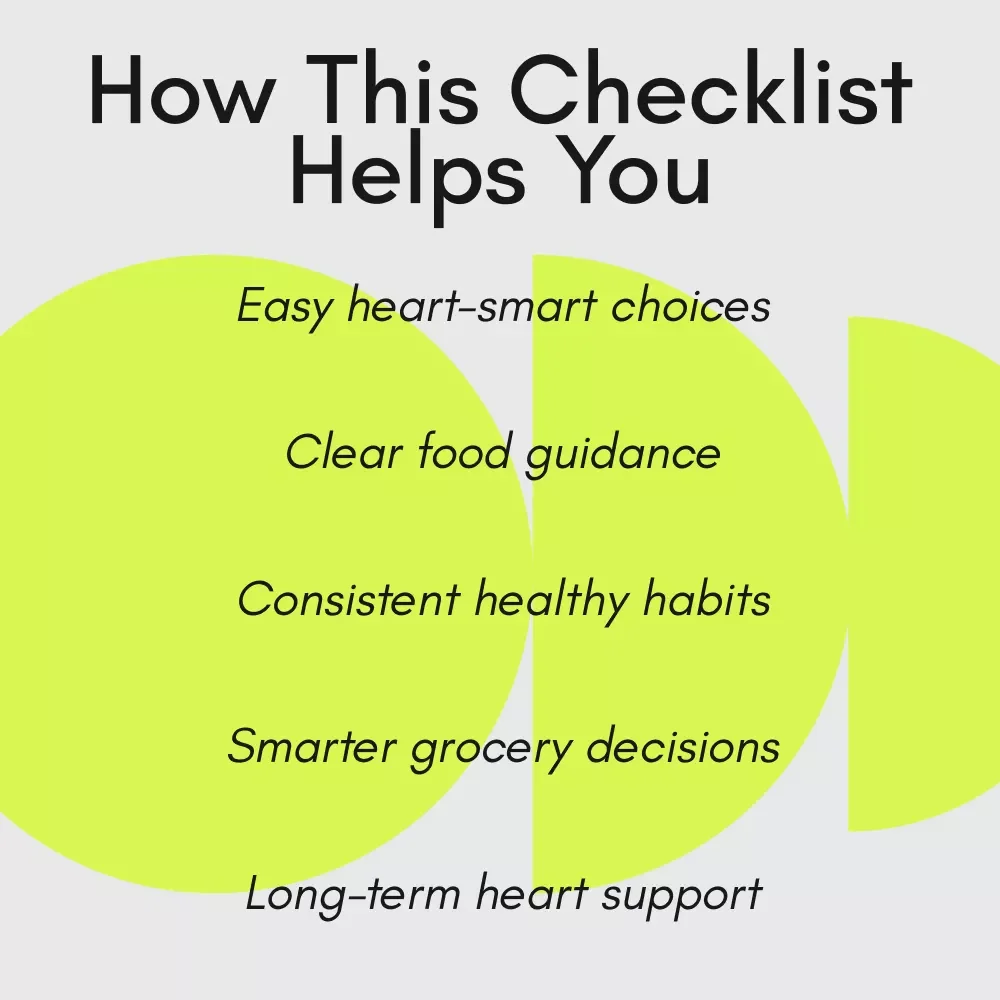 Your Everyday Checklist for a Stronger Cardiovascular Life – Simple Heart Healthy Diet Daily Planner, Easy Heart Care Habits, Printable Wellness Checklist
