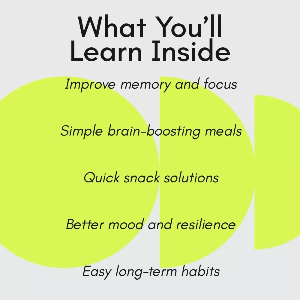 Smart Eating, Sharp Thinking: How to Fuel Your Brain Daily – Nutrition for Brain Health eBook, Guide to Cognitive Function, Brain-Boosting Foods & Meal Planning