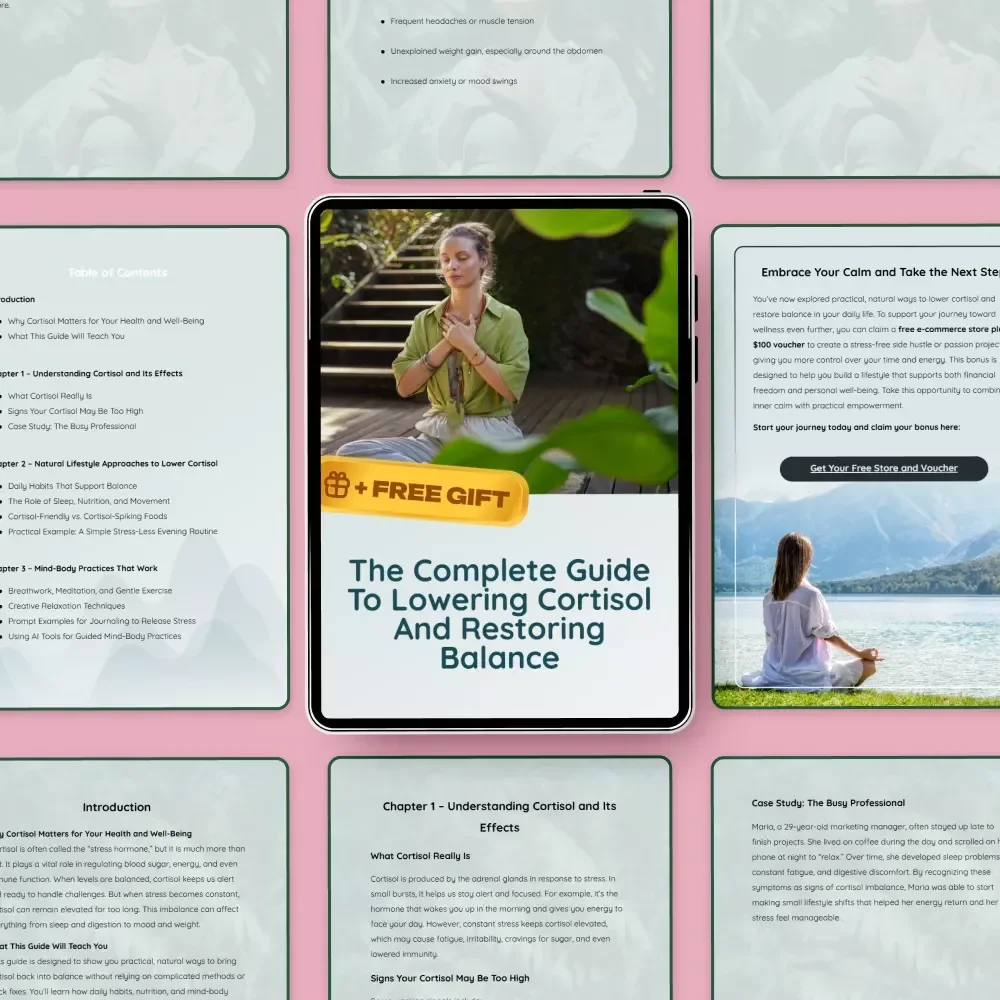 The Complete Guide to Lowering Cortisol and Restoring Balance: A Natural Approach to Reducing Stress