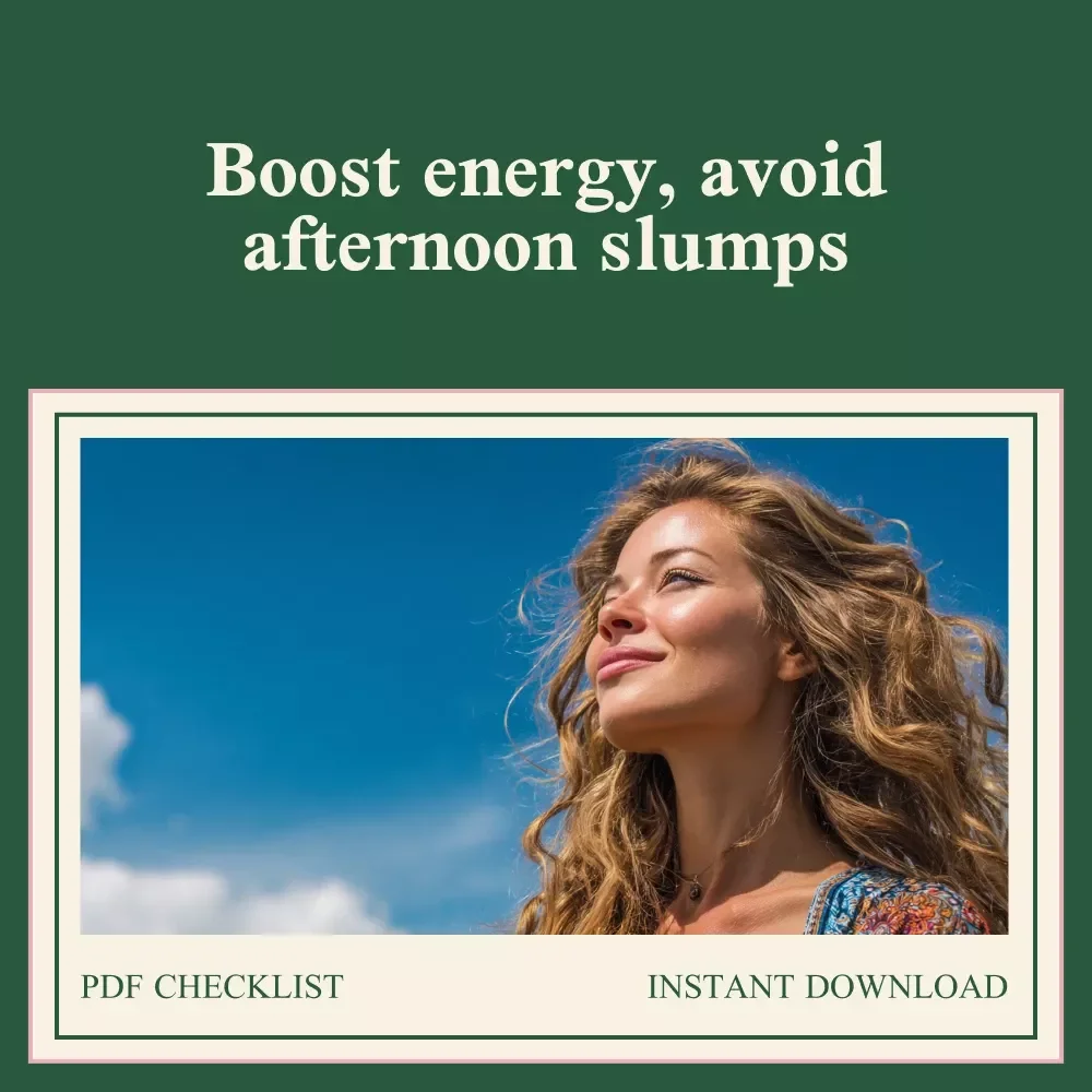 Your Energizing Checklist to Stay Sharp All Day - Avoid Afternoon Sleep & Boost Productivity