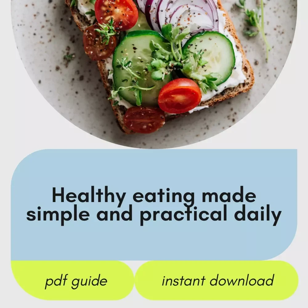 Eat Smart, Live Well: Simple Guide to Healthy Eating Every Day | Digital Download, eBook, Checklist, Meal Planning, Nutrition Guide for Balanced Living