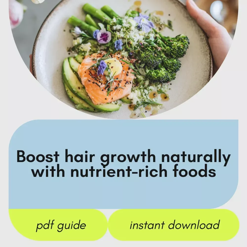 Nourish Your Roots and Shine with Confidence – The Food Guide for Healthy Hair Growth | Foods Good for Hair Growth Digital Guide