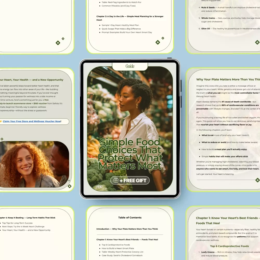 Simple Food Choices That Protect What Matters Most – Heart Healthy Diet Guide, Easy Meal Planning, Heart-Smart Food Swaps, Digital Download