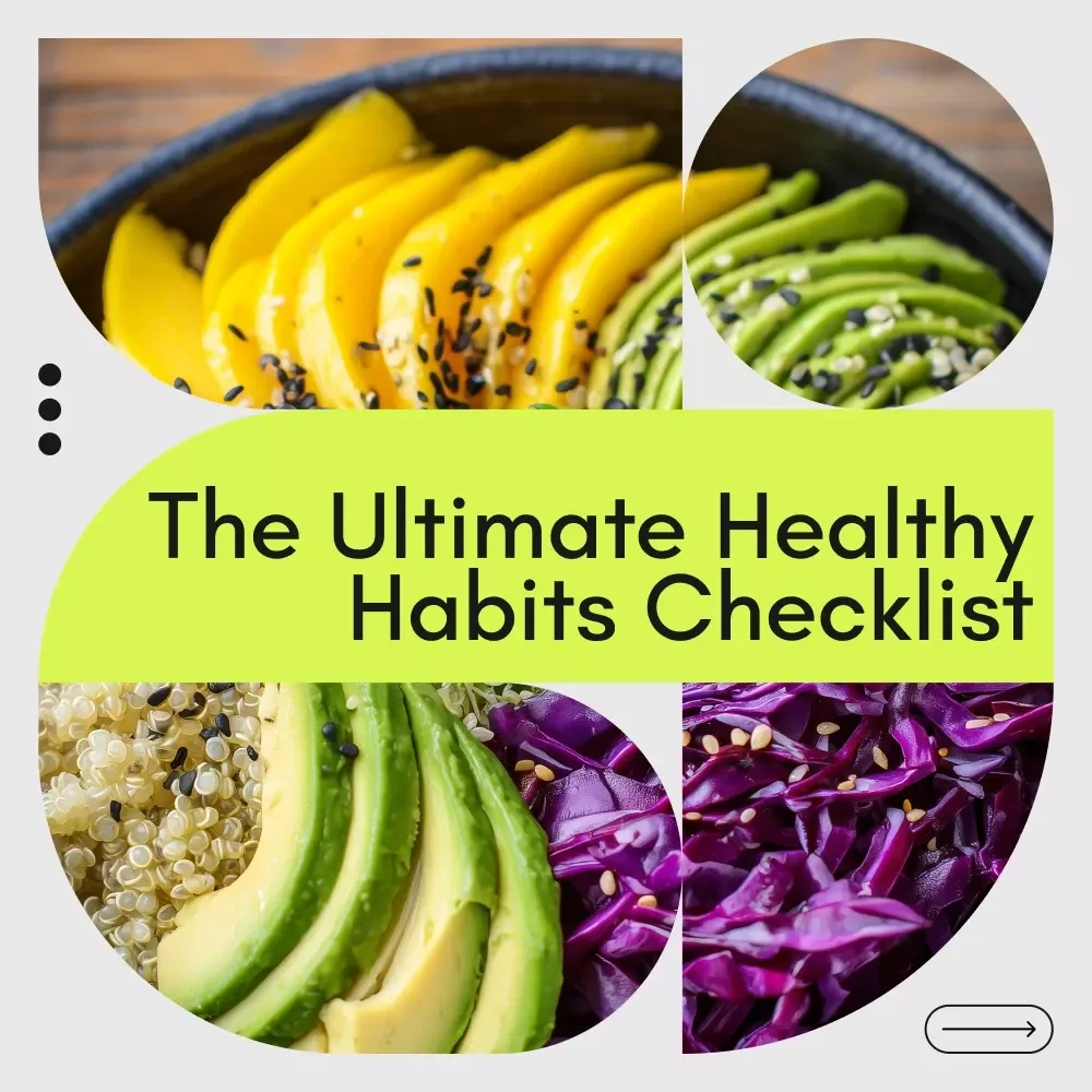 The Ultimate Healthy Habits Checklist: Easy Guide for How Do I Eat Healthy Without Stress, Meal Prep Tips, and Balanced Eating