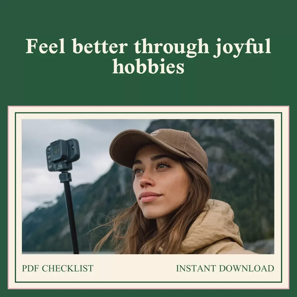 A Step by Step Checklist to Feel Better Through Hobbies – Importance of Hobbies for Mental Health Digital Checklist for Calm, Creativity & Joy