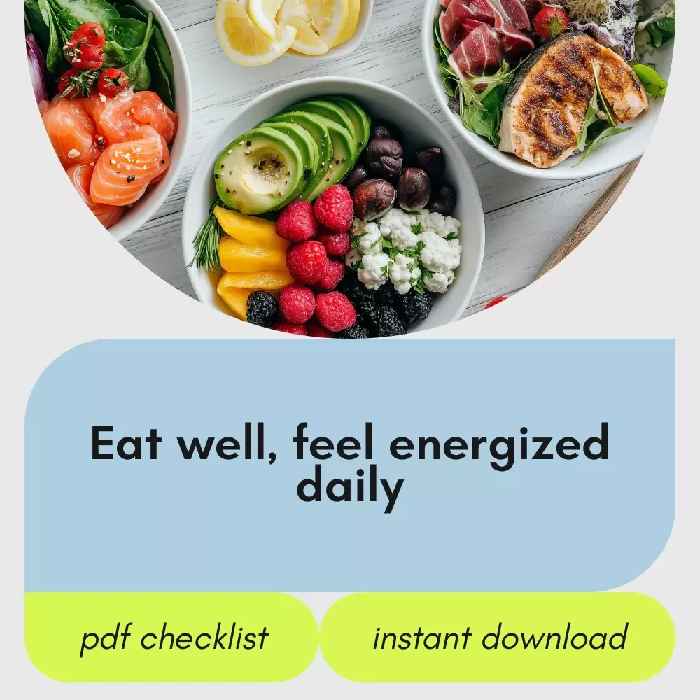 The Feel-Good Food Checklist to Eat Well & Live Bright – Easy Diet for Healthy Body Digital Download, Healthy Eating Guide, Meal Prep Checklist, Nutrition Planner