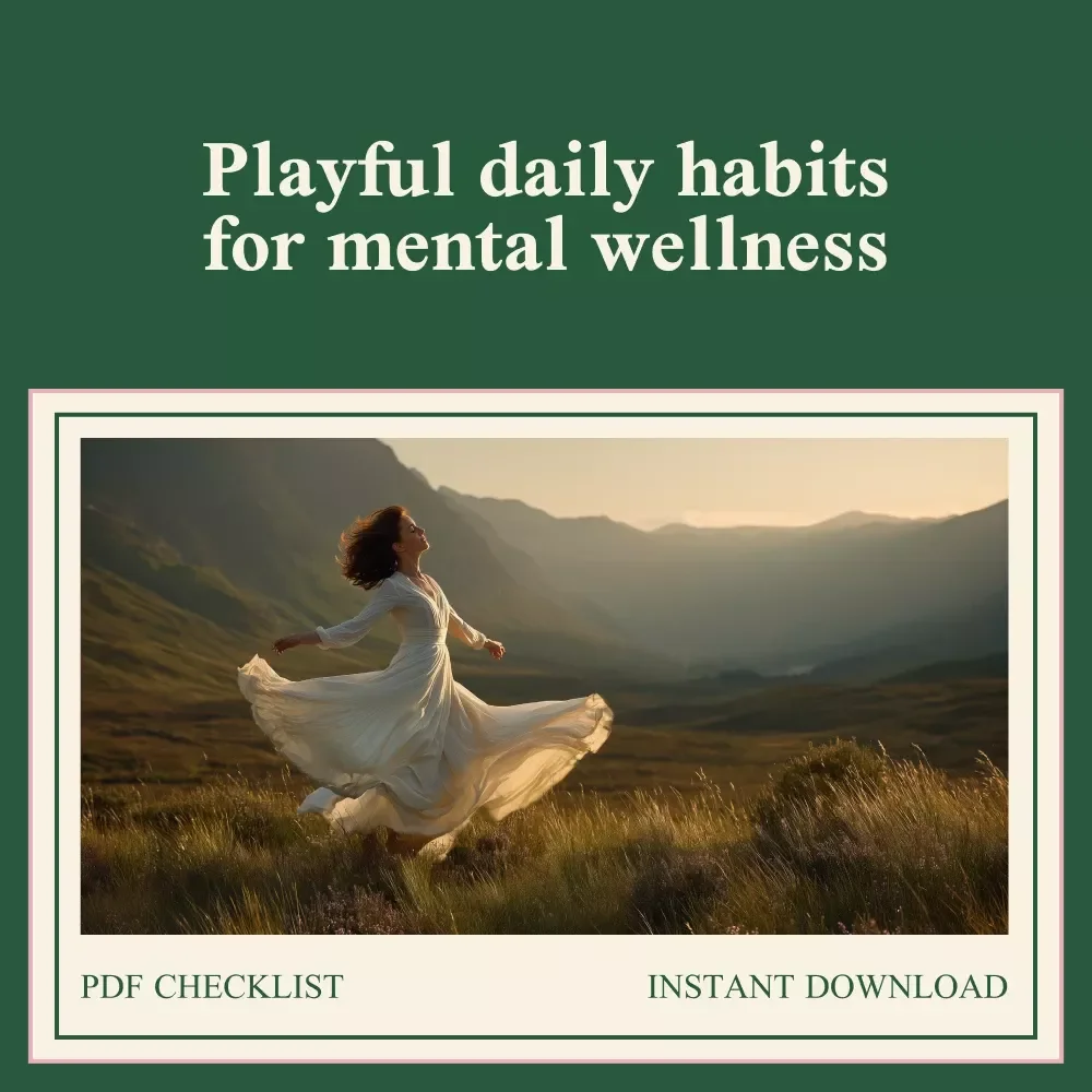 The Fun & Feel-Good Checklist for Mental Wellness – Playful Daily Self-Care Planner with Fun Activities to Improve Mental Health, Digital Download