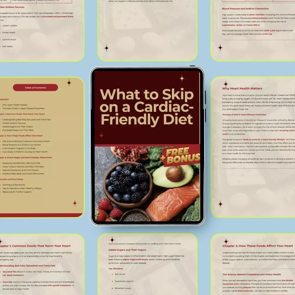 What to Skip on a Cardiac-Friendly Diet: Essential Guide to Heart Health & Foods to Avoid