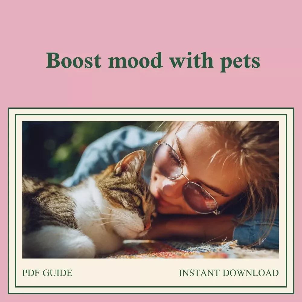 The Ultimate Checklist to Boost Your Mood with Pets | Scientific Proof That Pets Improve Your Mental Health Digital Download, eBook, and Wellness Guide