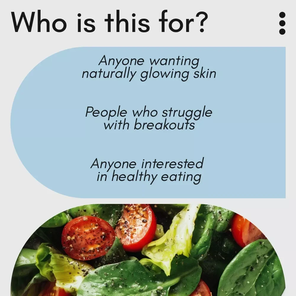 Perfect Food for Radiant Skin to Glow From Within – Healthy Food for Skin eBook, Skin-Loving Nutrients & Meal Guide