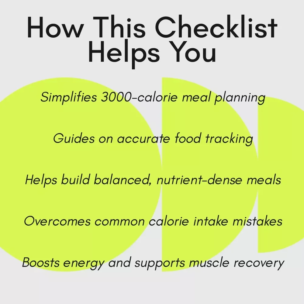 Your 3000-Calorie Success Checklist: How to Eat 3000 Calories a Day with Ease