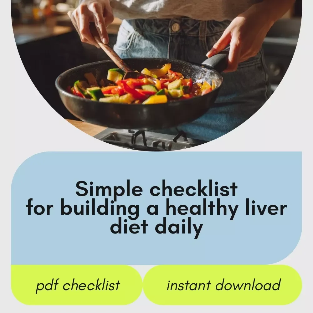 Your Healthy Liver Checklist to Support Your Liver | Healthy Liver Diet Digital Checklist for Daily Detox, Wellness & Smart Eating
