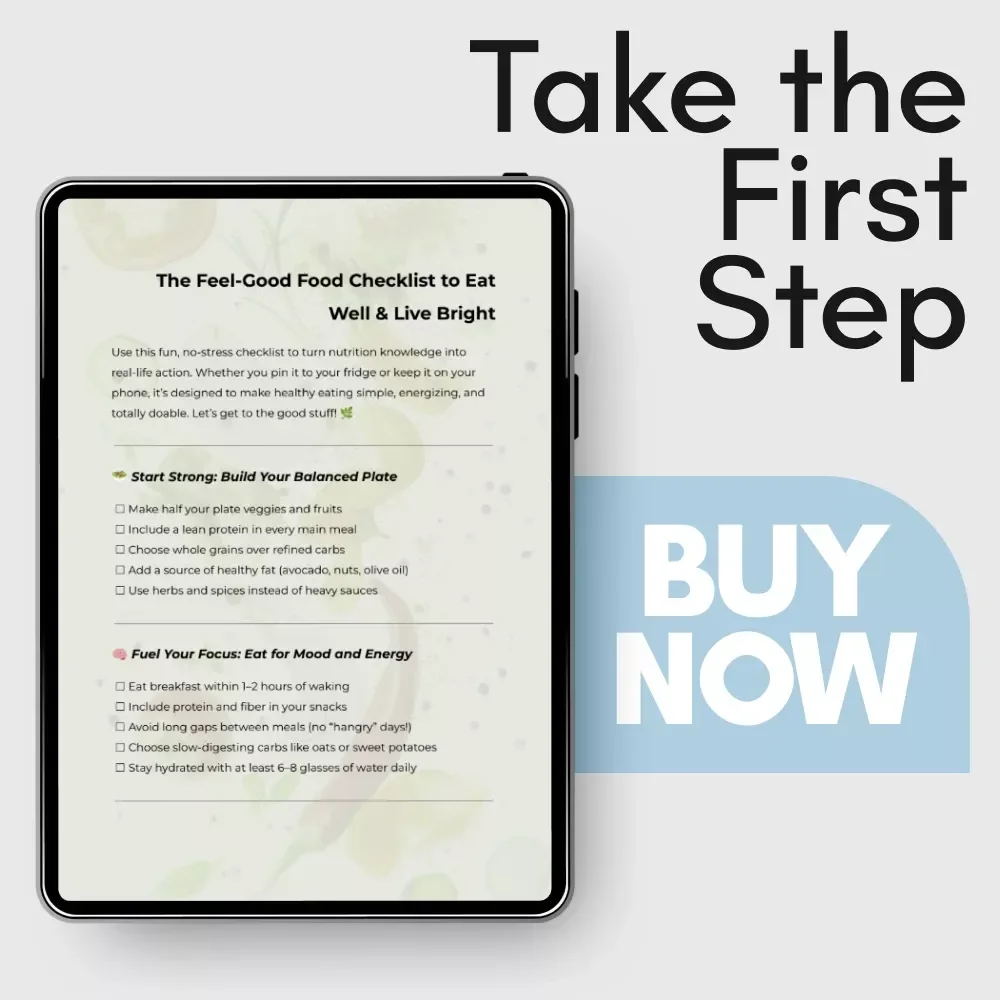 The Feel-Good Food Checklist to Eat Well & Live Bright – Easy Diet for Healthy Body Digital Download, Healthy Eating Guide, Meal Prep Checklist, Nutrition Planner