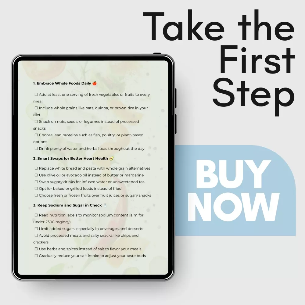 Heart-Healthy Habits Checklist | Simple Heart Healthy Eating Guide for Daily Nutrition, Smart Food Swaps, and Lifelong Heart Wellness