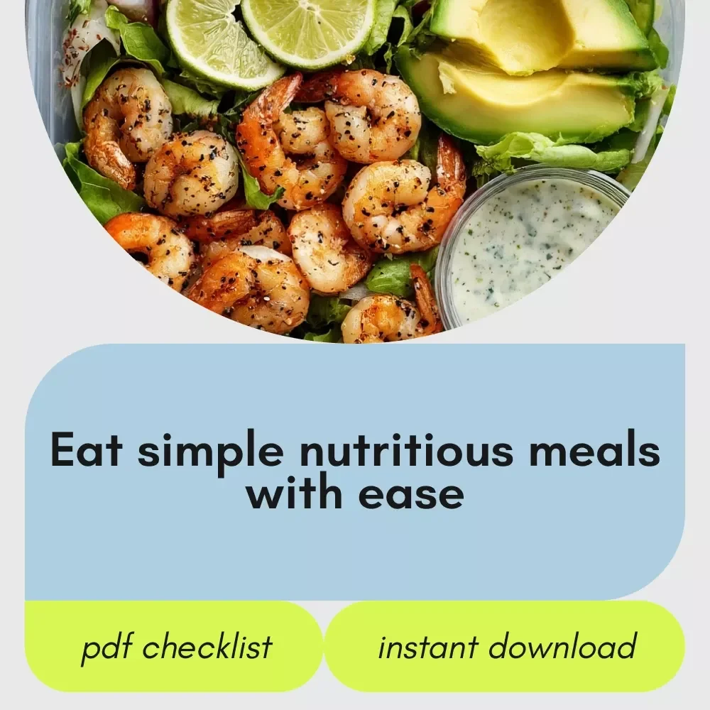 The Nourish Your Body Checklist – Simple Nutritious Meals Guide, eBook, and Daily Food Planner