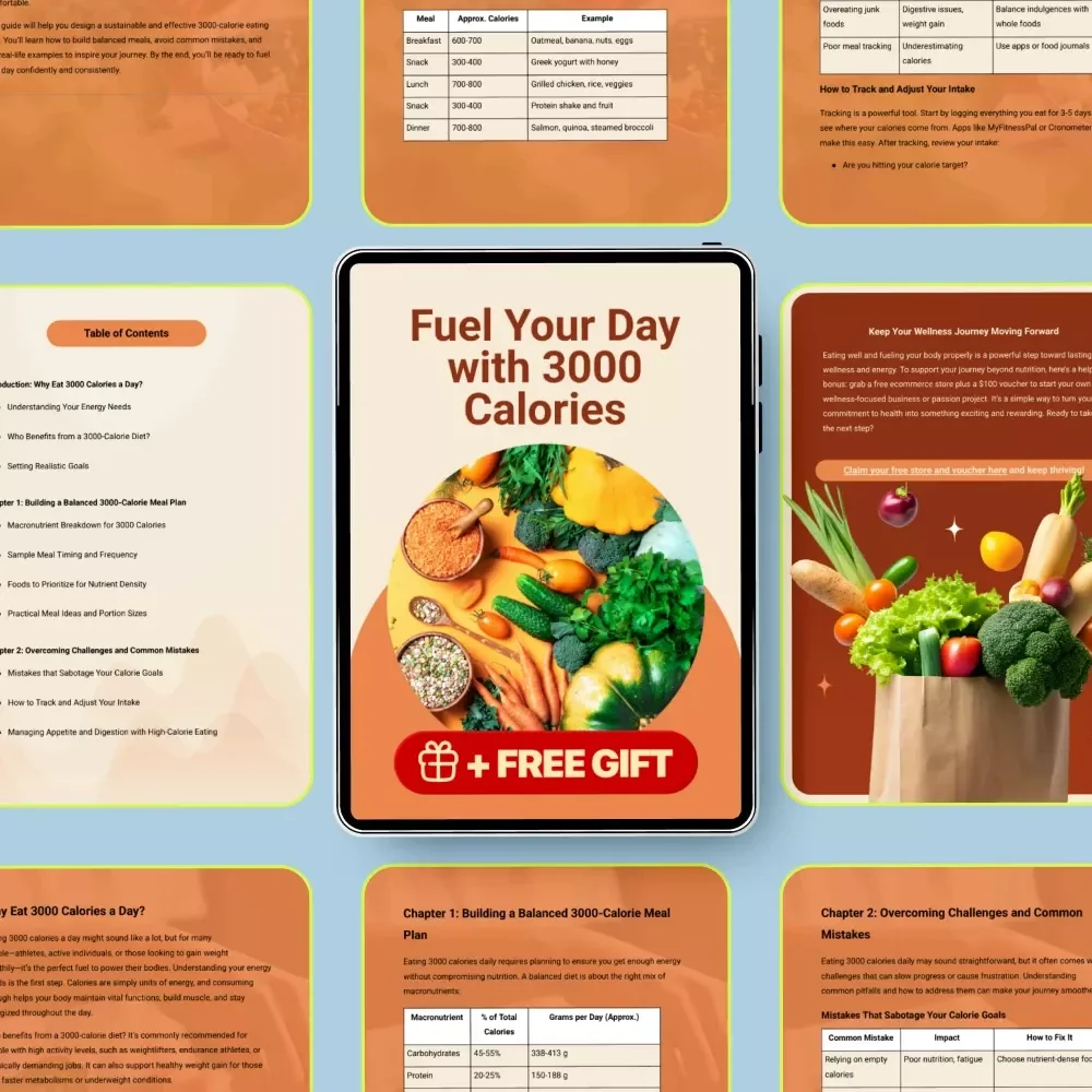 Fuel Your Day with 3000 Calories: Ultimate Guide for a Balanced and Energizing Meal Plan