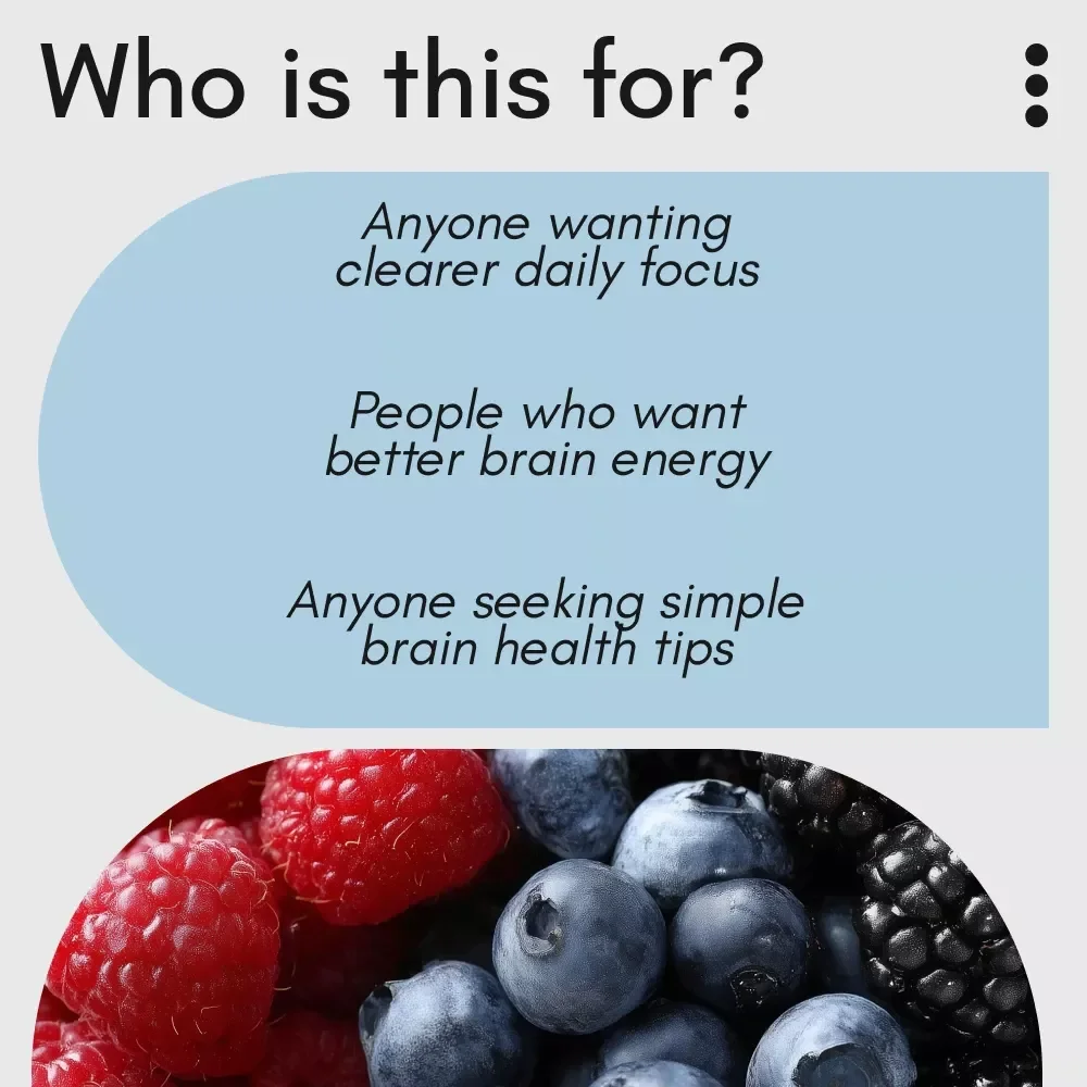 Think Brighter Checklist: Fun and Easy Ways to Nourish Your Brain | Nutrition for Brain Health Digital Download