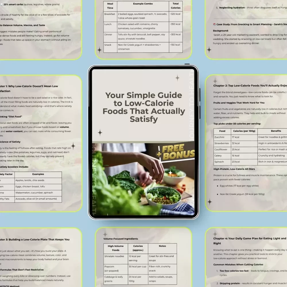 Your Simple Guide to Low-Calorie Foods That Actually Satisfy | Easy Low Calorie Diet Foods Guide for Smart Eating, Meal Planning & Feeling Full