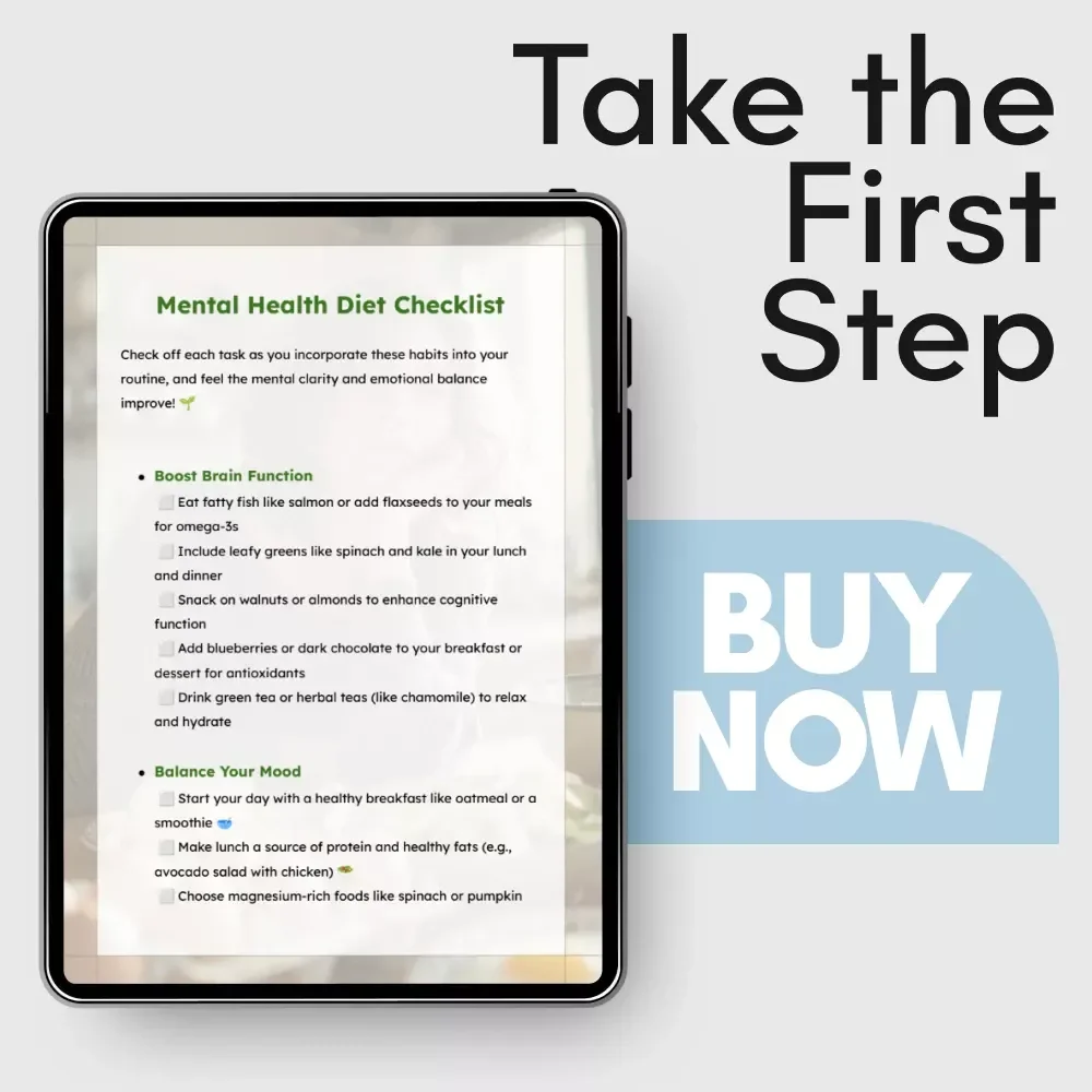 Mental Health Diet Checklist: A Simple Guide to Improving Your Mind and Mood