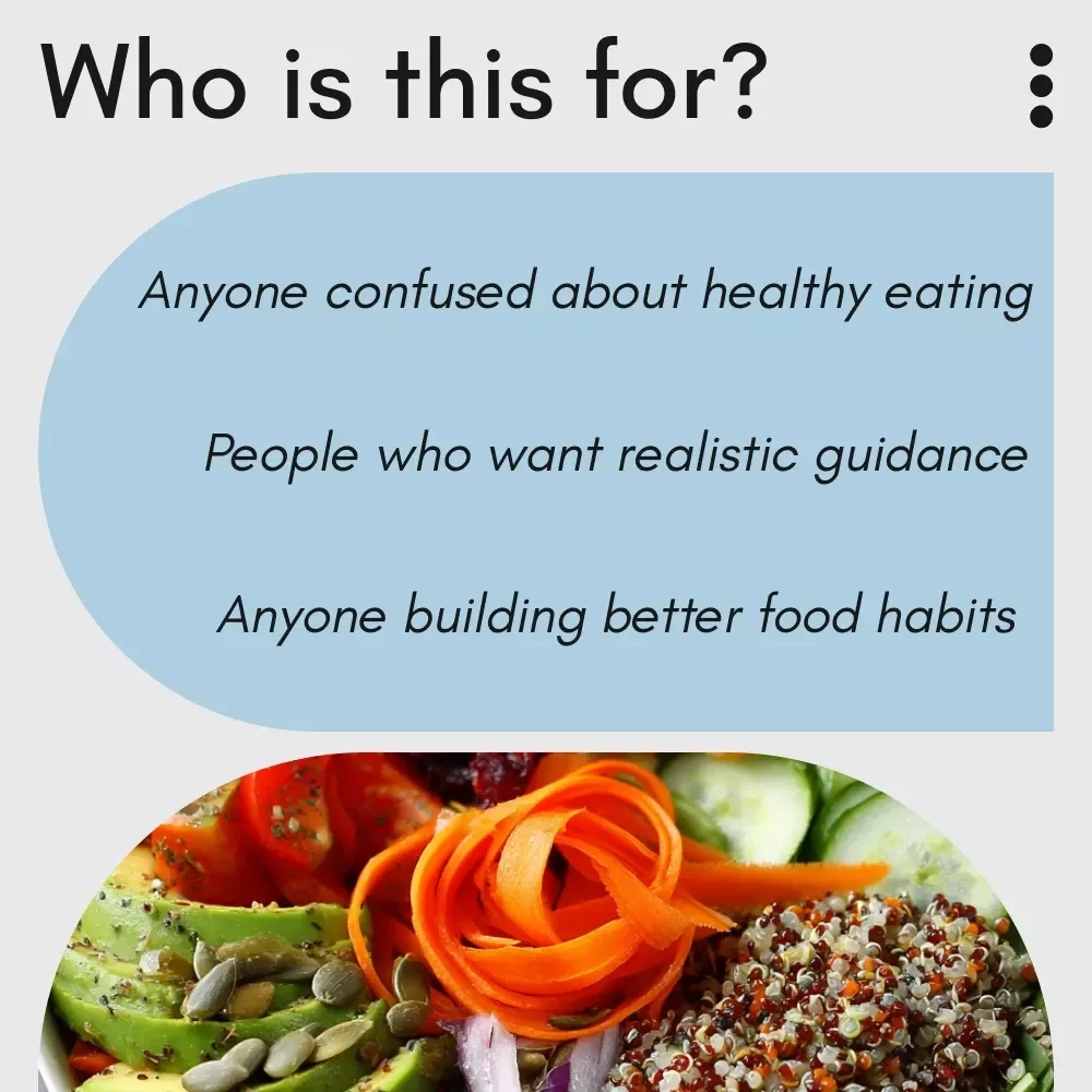 Feel Good, Eat Better: A Real-World Guide to Healthy Eating – Simple Answers to how do i eat healthy, Balanced Meals, Smart Grocery Shopping & Sustainable Habits