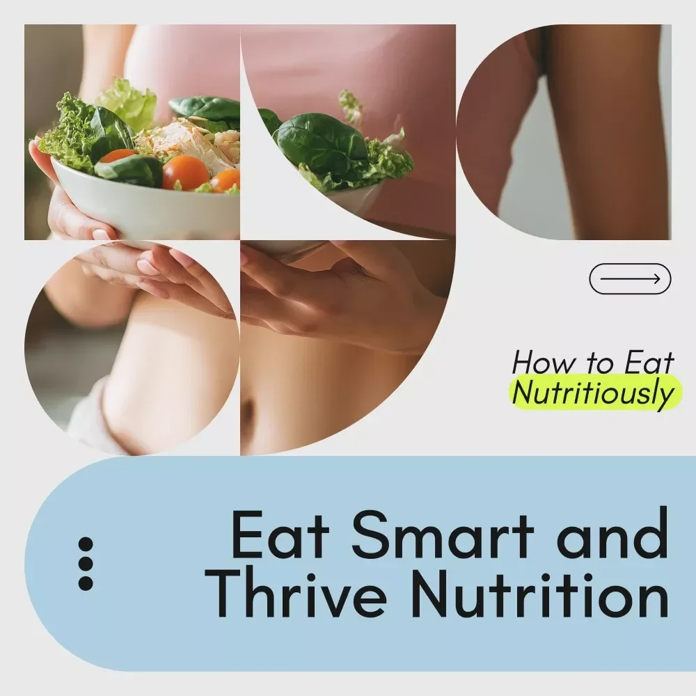 Eat Smart and Thrive Nutrition Checklist – How to Eat Nutritiously, Balanced Meal Planner, Healthy Eating Guide, Meal Prep Tips, Grocery & Snack Planner