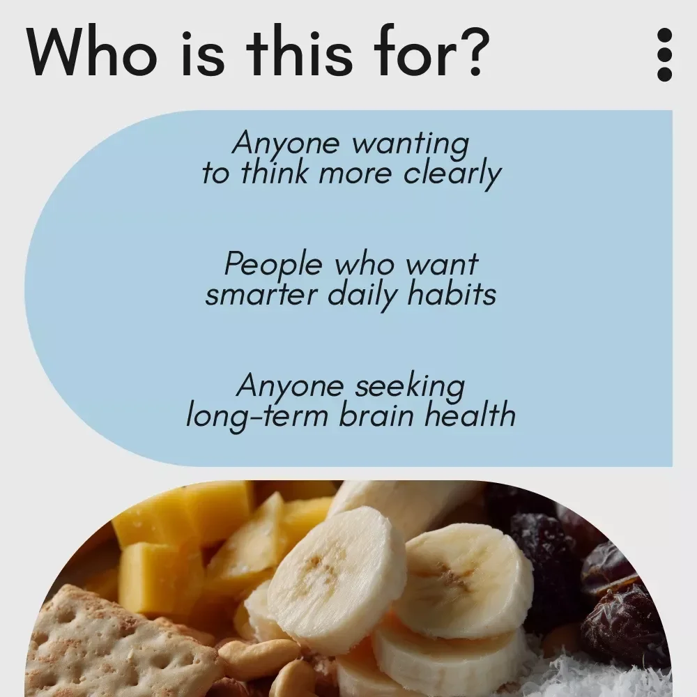 Think Brighter, Live Smarter – The Everyday Guide to Feeding Your Brain Right | Nutrition for Brain Health, Brain-Boosting Diet & Lifestyle Guide