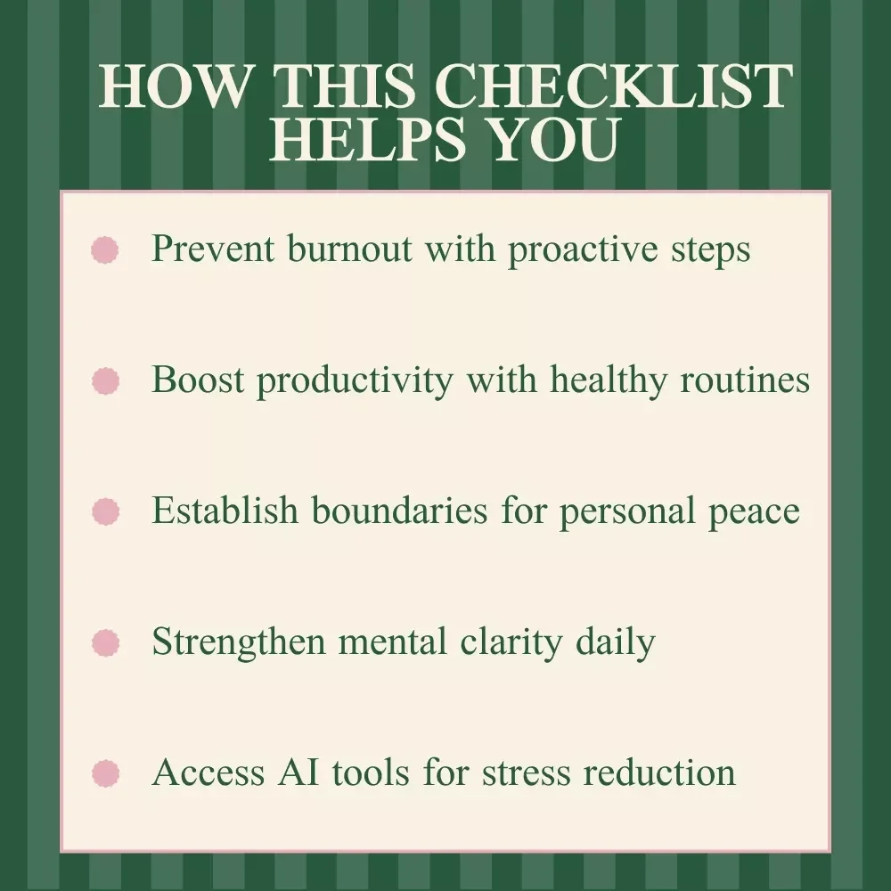 Mental Health Mastery Checklist for Entrepreneurs Who Hustle Smart – Digital Download
